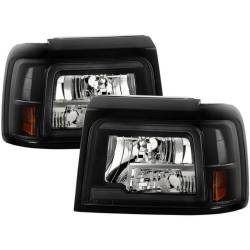 Spyder Auto - Spyder Auto 9055607 Black LED Headlights w/Corner/Bumper 92-96 Ford Bronco/F150 - Image 1