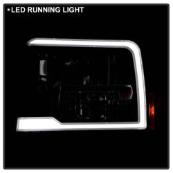Spyder Auto - Spyder Auto 9055607 Black LED Headlights w/Corner/Bumper 92-96 Ford Bronco/F150 - Image 4