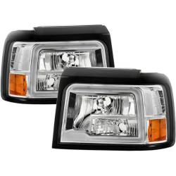 Spyder Auto - Spyder Auto 9055614 Chrome LED Headlights w/Corner/Bumper 92-96 Ford Bronco/F150 - Image 2