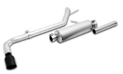 Gibson Performance Exhaust - Gibson Performance 619719B Black Elite Cat-Back Single Exhaust System - Image 1