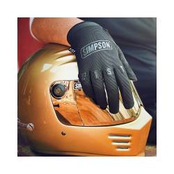 Simpson Motorcycle - Simpson Safety SFG022X Nocturn Racing Gloves 2XL Black - Image 4