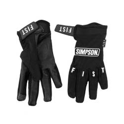 Simpson Motorcycle - Simpson Motorcycle SFG212X FIST Motorcycle Gloves Fury XX Large Black/White - Image 2