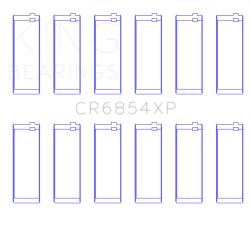 King Engine Bearings - King Bearings CR6854XP Connecting Rod Bearing Set for BMW S50B30 - Image 2