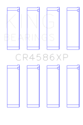 King Engine Bearings - King Bearings CR4586XP Connecting Rod Bering Set for Mitsubishi 4B11T - Image 2