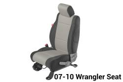 Diver Down - Diver Down 14167-2039 Seat Cover for 11-12 Jeep Wrangler JK Gray Neoprene Pair - Image 2