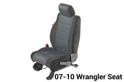 Diver Down - Diver Down 14167-2021 Seat Covers for 07-10 Jeep Wrangler JK Black Neoprene Pair - Image 3