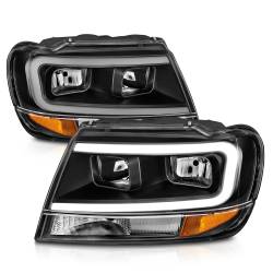 Anzo USA - Anzo USA 111537 Crystal Headlight Set for 99-04 Jeep Grand Cherokee WJ - Image 2