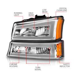 Anzo USA - Anzo USA 111502 Crystal Headlight Set - Image 2
