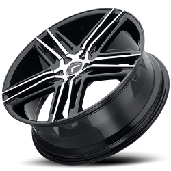 Kraze Wheels - Kraze Wheels KR195-2865BM38 KR195 Milano 20x8.5 5x4.5 38mm Gloss Black/Machined - Image 2