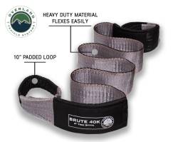 Overland Vehicle Systems - Overland Vehicle Systems 19079916 Tree Saver Tow Strap 40000lb Gry w/Storage Bag - Image 4