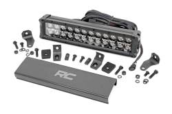 Rough Country Suspension Systems - Rough Country Black Series 12" Dual Row LED DRL Light Bar EACH 70912BD - Image 1