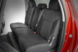 Rough Country Suspension Systems - Rough Country Front/Rear Seat Covers Black for 14-21 Tundra CrewMax 91027A - Image 3