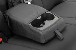 Rough Country Suspension Systems - Rough Country Front/Rear Seat Covers Black for 14-21 Tundra CrewMax 91027A - Image 5