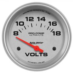 AutoMeter - AutoMeter 4491 Ultra-Lite Air Core Volt Meter Gauge 8-18V 2-5/8" - Image 1