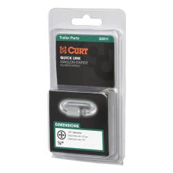 CURT - CURT 82611 1/4" Quick Link 4400 lbs Breaking Strength Packaged - Image 2