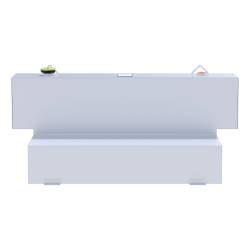 UWS - UWS ST-100HH-W White Hammerhead-Style 100-Gallon L-Shape Steel Transfer Tank - Image 2