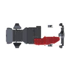 IAG Performance - IAG Performance IAG-BDY-F2304 Rock Armor Fuel Tank Skid Plate 21+ Bronco 2DR - Image 2