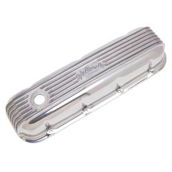 Edelbrock - Edelbrock 4185 Classic Series Finned Valve Covers Polish for 65-Up Chevy BB V8 - Image 2