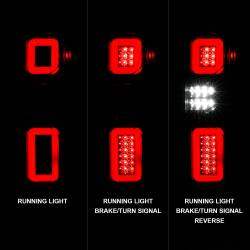 Anzo USA - Anzo USA 311414 LED Black Taillight Assembly for 19-23 Chevy Silverado - Image 2