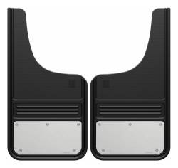 Gatorback - Gatorback 12"x23" Cut-Style Black Mud Flaps Blank Stainless GA1223CUTSS - Image 1