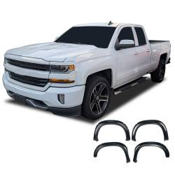 Black Horse Off Road - Black Horse FOESI19 OE Factory Style Fender Flares Black 19-24 Silverado 1500 - Image 1