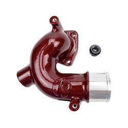 Wehrli Custom Fabrication - Wehrli WCF100157-RED Thermostat Housing x Fleece for 98-18 Cummins Red - Image 1