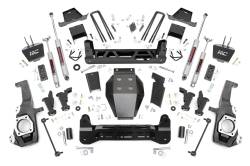 Rough Country Suspension Systems - Rough Country 111230 7" Lift Kit Drop w/OVLD for 20-26 Silv/Sierra 2500HD 4WD - Image 1
