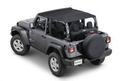 MasterTop - MasterTop 14300524 MasterTwill Bimini Top Plus for 18-23 Jeep JL Wrangler 2Dr - Image 1
