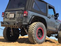 Motobilt - Motobilt MB1072 Crusher Series Bare Steel Rear Bumper for 07-18 Jeep Wrangler JK - Image 7