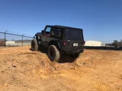 Motobilt - Motobilt MB1072 Crusher Series Bare Steel Rear Bumper for 07-18 Jeep Wrangler JK - Image 9