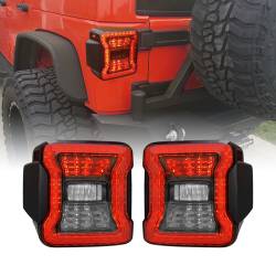 AMERICAN MODIFIED - AMERICAN MODIFIED AMJPAC03310 JK to JL Conversion LED Tail Lights Smoked Lens - Image 1