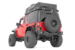 Rough Country Suspension Systems - Rough Country 10649 Rear Bumper Tubular Black for 07-18 Jeep Wrangler JK - Image 4