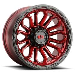 Vision Wheel - Vision Wheel 405 Korupt 16x8 8x6.5 0mm Gloss Red/Black 405-6881GRGBL0 - Image 1