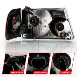 Anzo USA - Anzo USA 111484 Crystal Headlight Set for 01-11 Ranger - Image 2