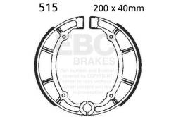 EBC Motorcycle Brakes - EBC Motorcycle Brakes 515 Plain Motorcycle Replacement Brake Shoes - Image 1