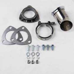 Granatelli Motor Sports - Granatelli Motorsports 307525-1 2.5" 63mm Turn Down w/V Band & Gaskets - Image 1
