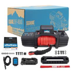 Mishimoto - Mishimoto BNWN-10-SRD Borne Off-Road 10K Winch Red Synthetic Rope - Image 2