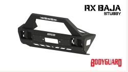 Bodyguard Bumpers - Bodyguard Bumpers 47077TNB RX Series Stubby Baja Textured Black Front Bumper - Image 1