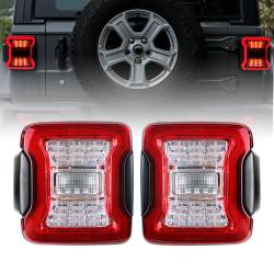 AMERICAN MODIFIED - AMERICAN MODIFIED AMJPCA03302 LED TAIL LIGHTS CLEAR LENS - Image 1