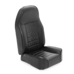 Smittybilt - Smittybilt 44901 Standard Front Bucket Seat Black Vinyl for 76-02 Jeep Wrangler - Image 1