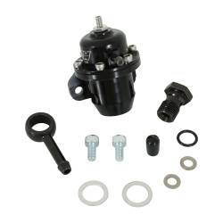 AEM 25-304BK Adjustable Fuel Pressure Regulator Offset Flange 90-DEG Return