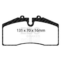 EBC Brakes - EBC Brakes DP51014NDX Bluestuff NDX Full Race Brake Pads for 05 Mustang - Image 3