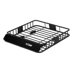 CURT - CURT 18115 Black Roof Rack Mounted Cargo Basket 41.5"L x 37"W x 4"H - Image 1
