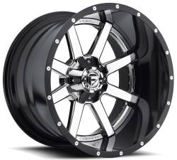 Fuel 2PC - Fuel Off Road D26024409845 D260 24x14 6x135/5.5 -75mm Chrome/Black 4PC SET - Image 1