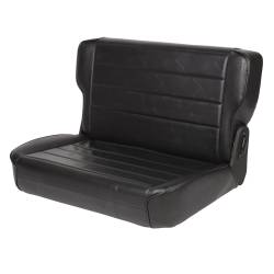Smittybilt - Smittybilt 41301 Rear Fold & Tumble Seat Black for 86-95 Jeep CJ7 Wrangler YJ - Image 2