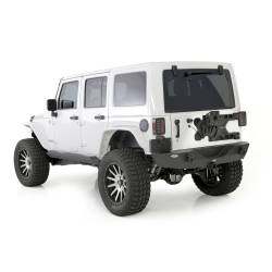 Smittybilt - Smittybilt 76855 XRC Rear Bumper w/Hitch Black for 07-18 Jeep Wrangler JK 2/4DR - Image 2