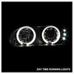 Spyder Auto - Spyder Auto 5009234 Black/Clear Halo Projector Headlights for 98-02 Chevy Camaro - Image 2