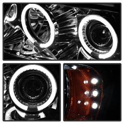 Spyder Auto - Spyder Auto 5011152 LED Halo Projector Headlights Chrome/Clear - Image 2