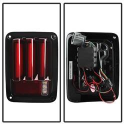 Spyder Auto - Spyder Auto 5084798 Red LED Light Bar Taillights for 07-18 Jeep Wrangler JK - Image 2