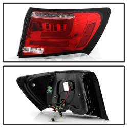 Spyder Auto - Spyder Auto 5087973 LED Taillights Red/Clear for 08-11 Subaru Impreza - Image 2